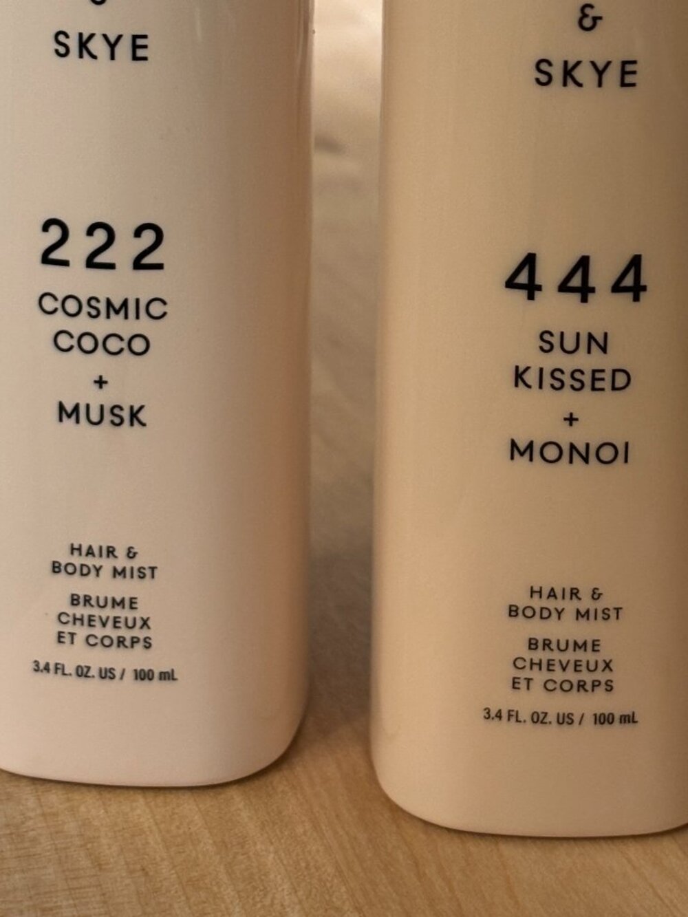 Set of 2 Lake & Skye Hair Body Mist -222 Cosmic Coco Musk + 444 Sun Kissed Monoi - Picture 3 of 5